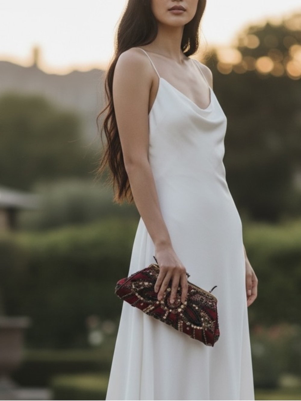 SANTI VINTAGE HANDBEADED  ELEGANT CLUTCH